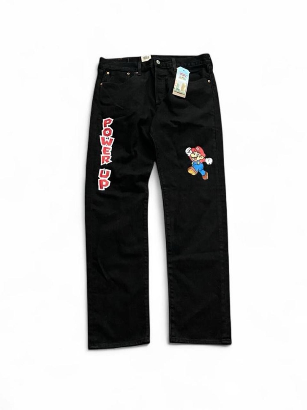NWT RARE Levis 501 Super Mario Denim Jeans Limited Edition Straight Mens W34 L34